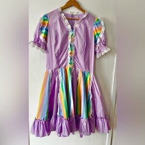 Handmade Rainbow Festival Dress/Costume